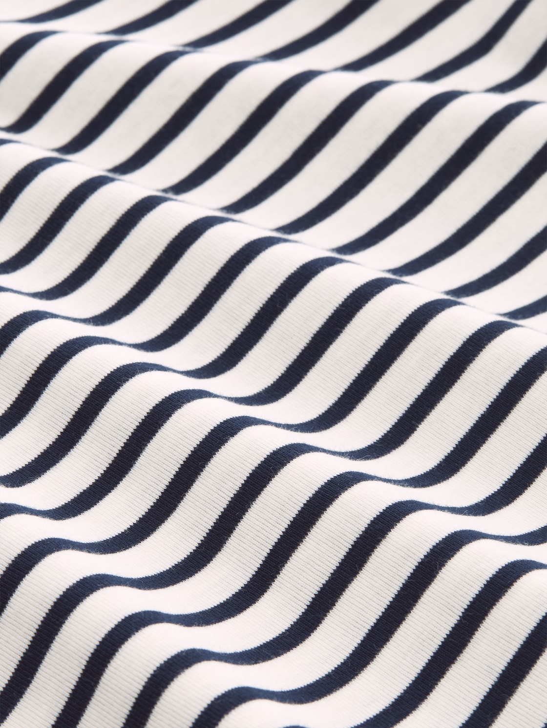 Langarmshirt mit Streifenmuster - offwhite navy blue stripe - Material-Ansicht