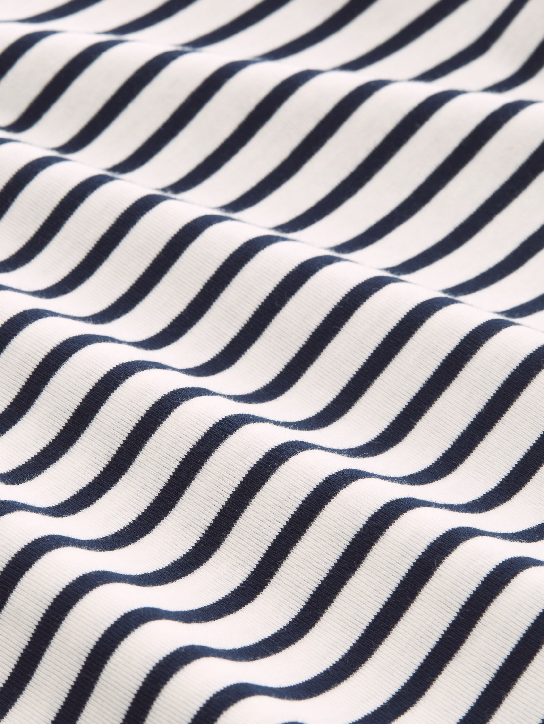 T-shirt à manches longues à rayures - offwhite navy blue stripe - Vue de la matière