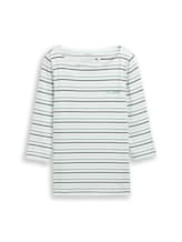 Selected, Long-sleeved shirt with striped pattern by Tom Tailor, green