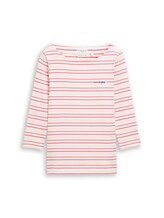 Not Selected, Long-sleeved shirt with striped pattern by , red
