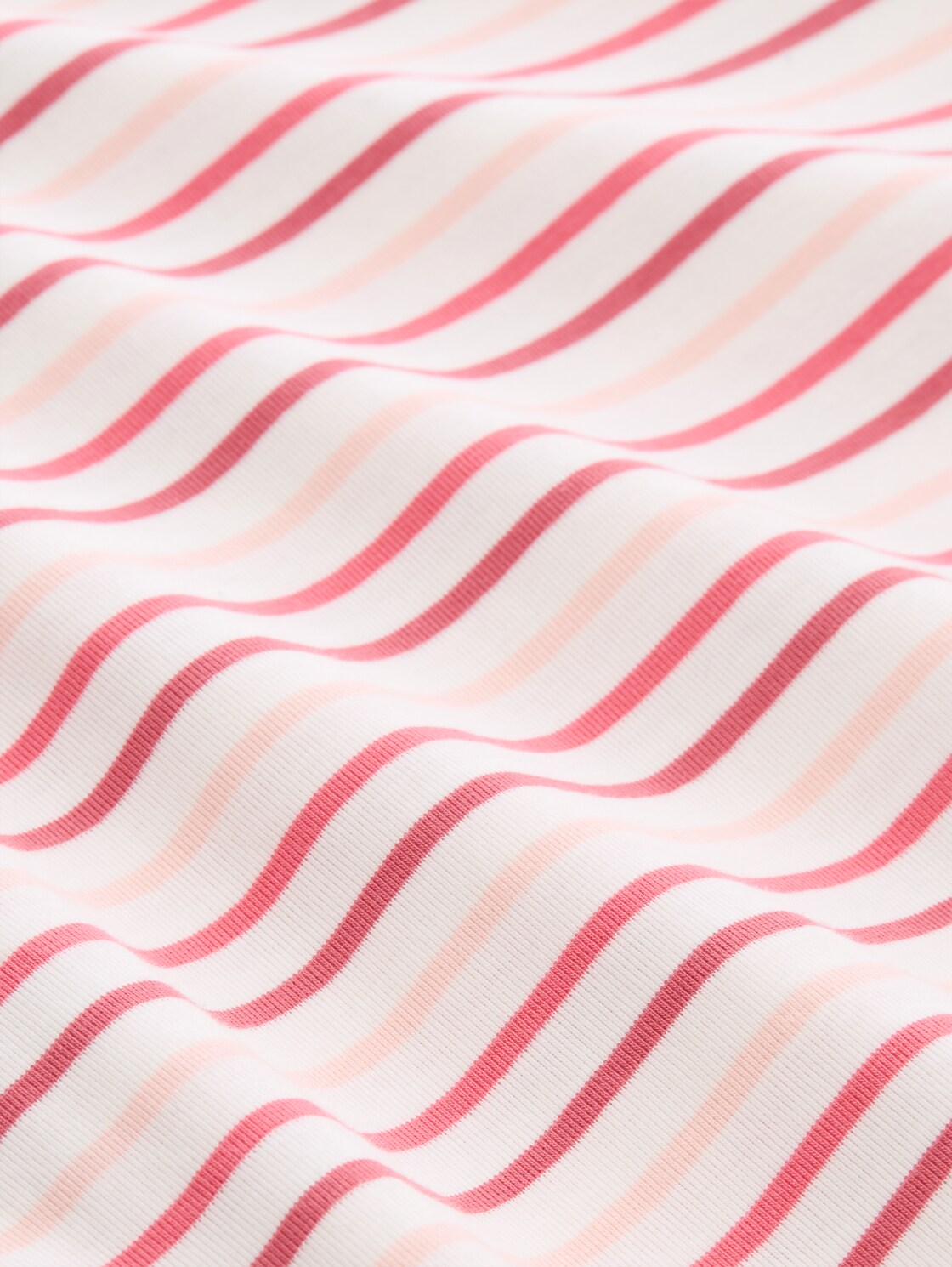 Langarmshirt mit Streifenmuster - red stripe - Material-Ansicht