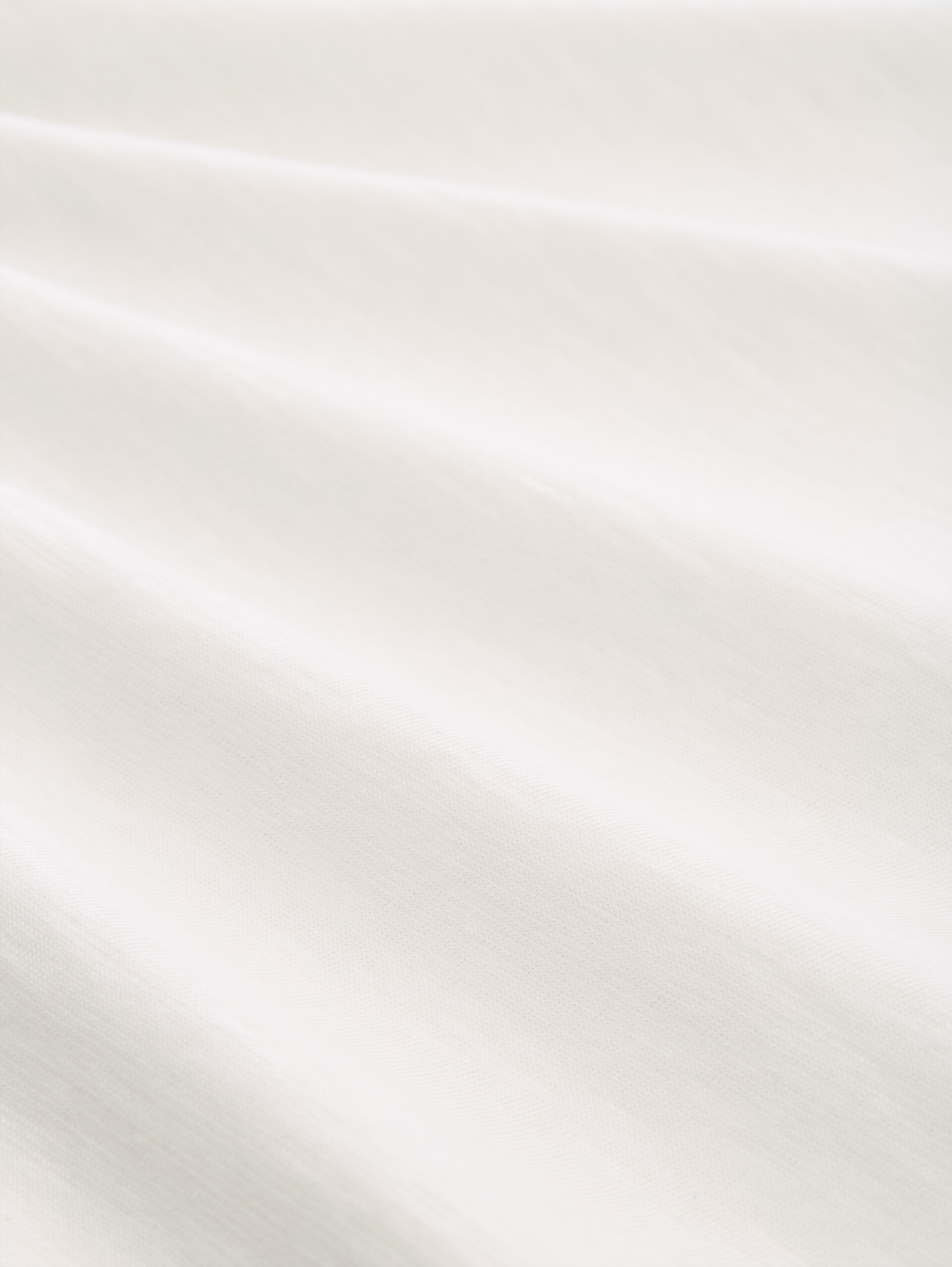 Basic long-sleeved cotton shirt - Whisper White - Material view