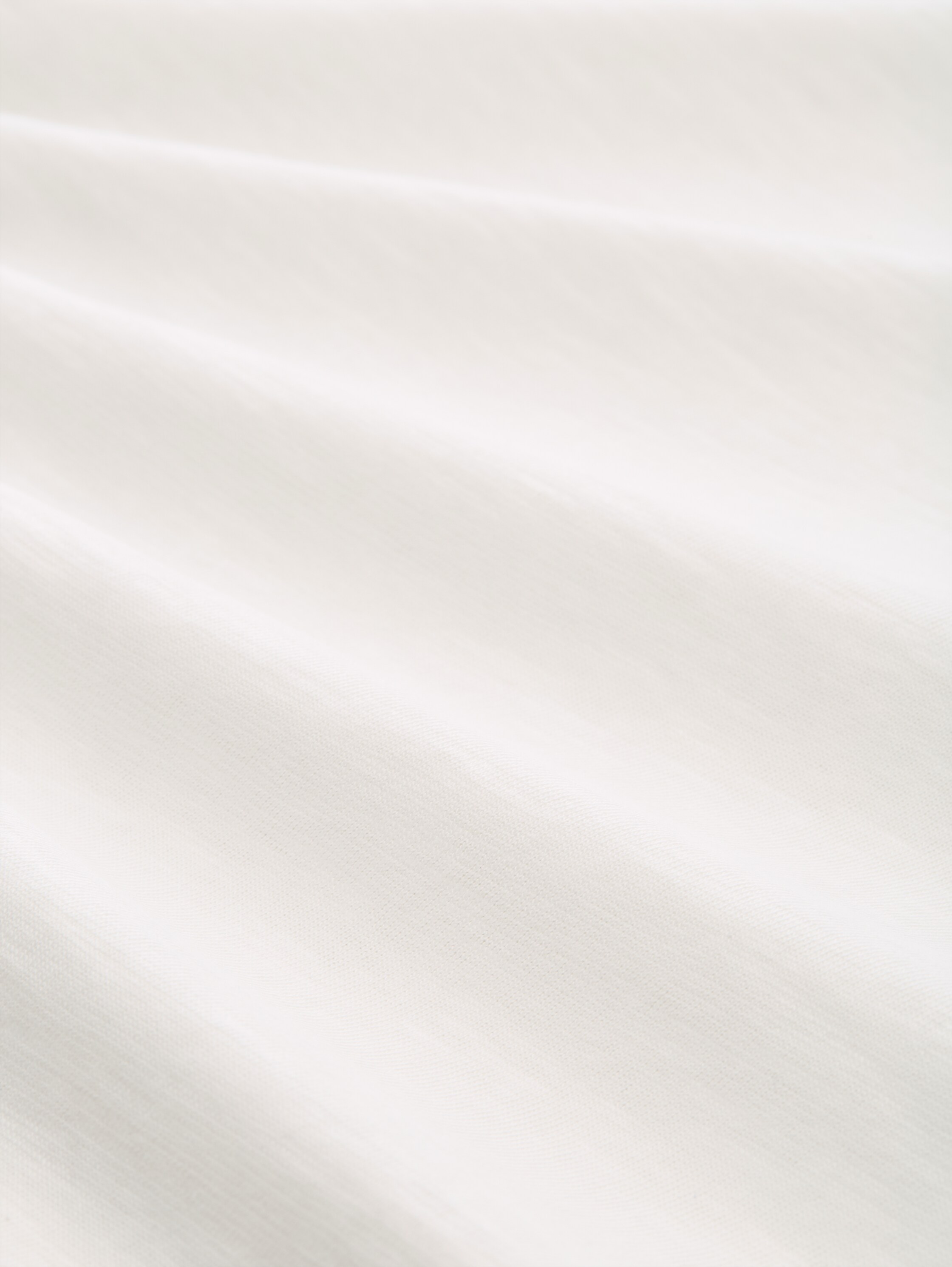 Basic Langarmshirt aus Baumwolle - Whisper White - Material-Ansicht