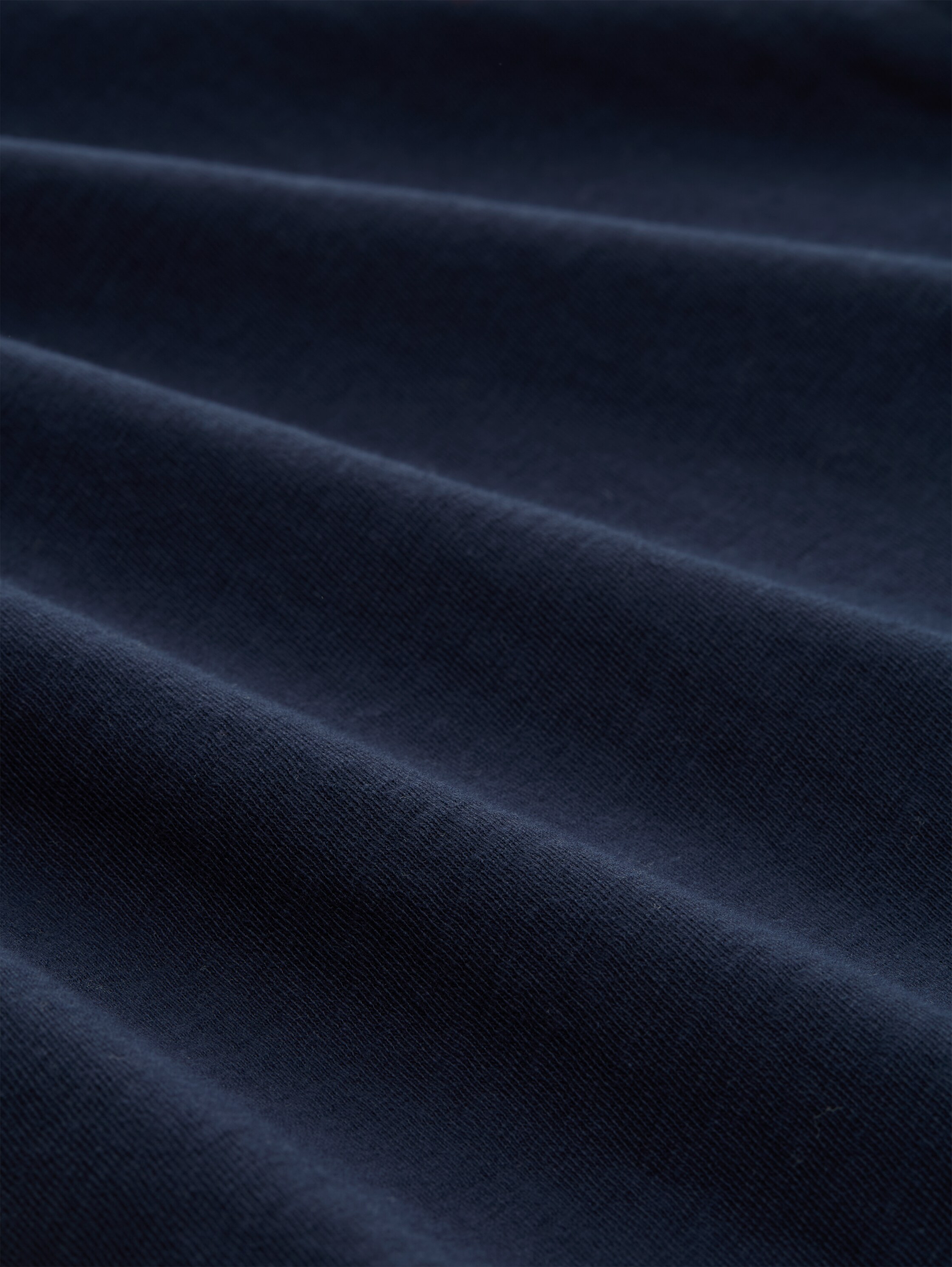 T-shirt basique à manches longues en coton - sky captain blue - Vue de la matière