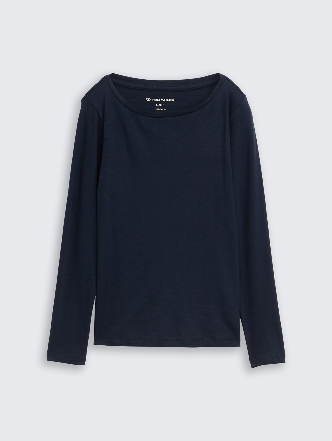 Basic Langarmshirt aus Baumwolle - sky captain blue - Vorder-Produkt-Ansicht