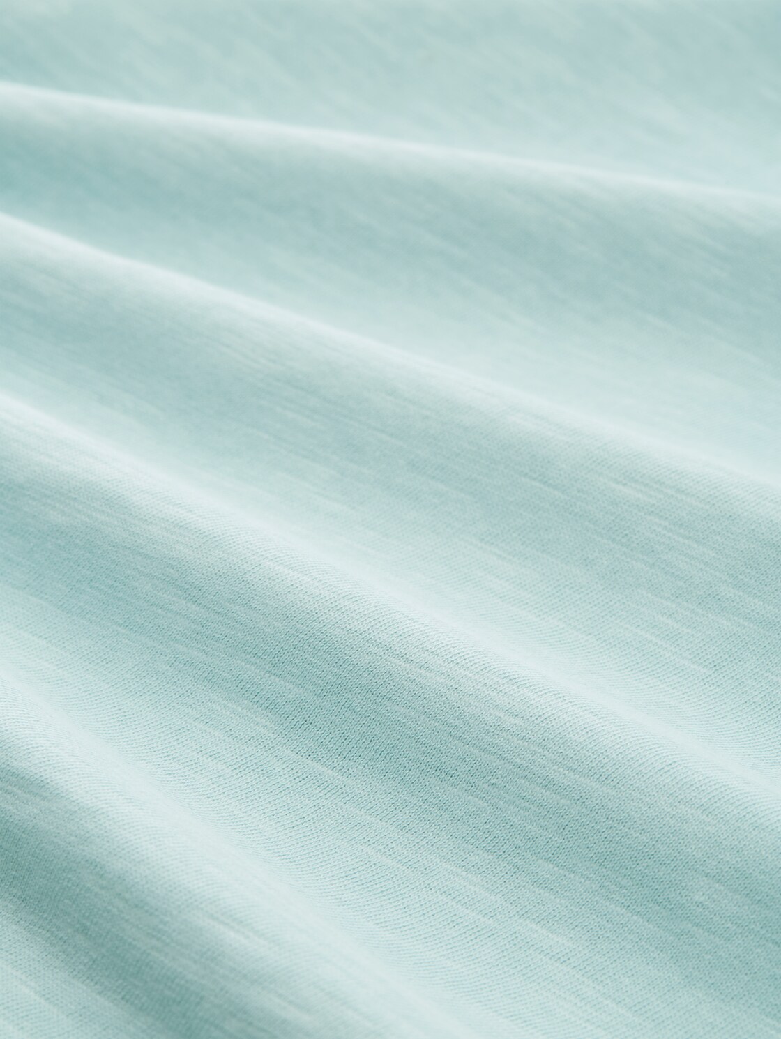 Basic Langarmshirt aus Baumwolle - blue haze - Material-Ansicht