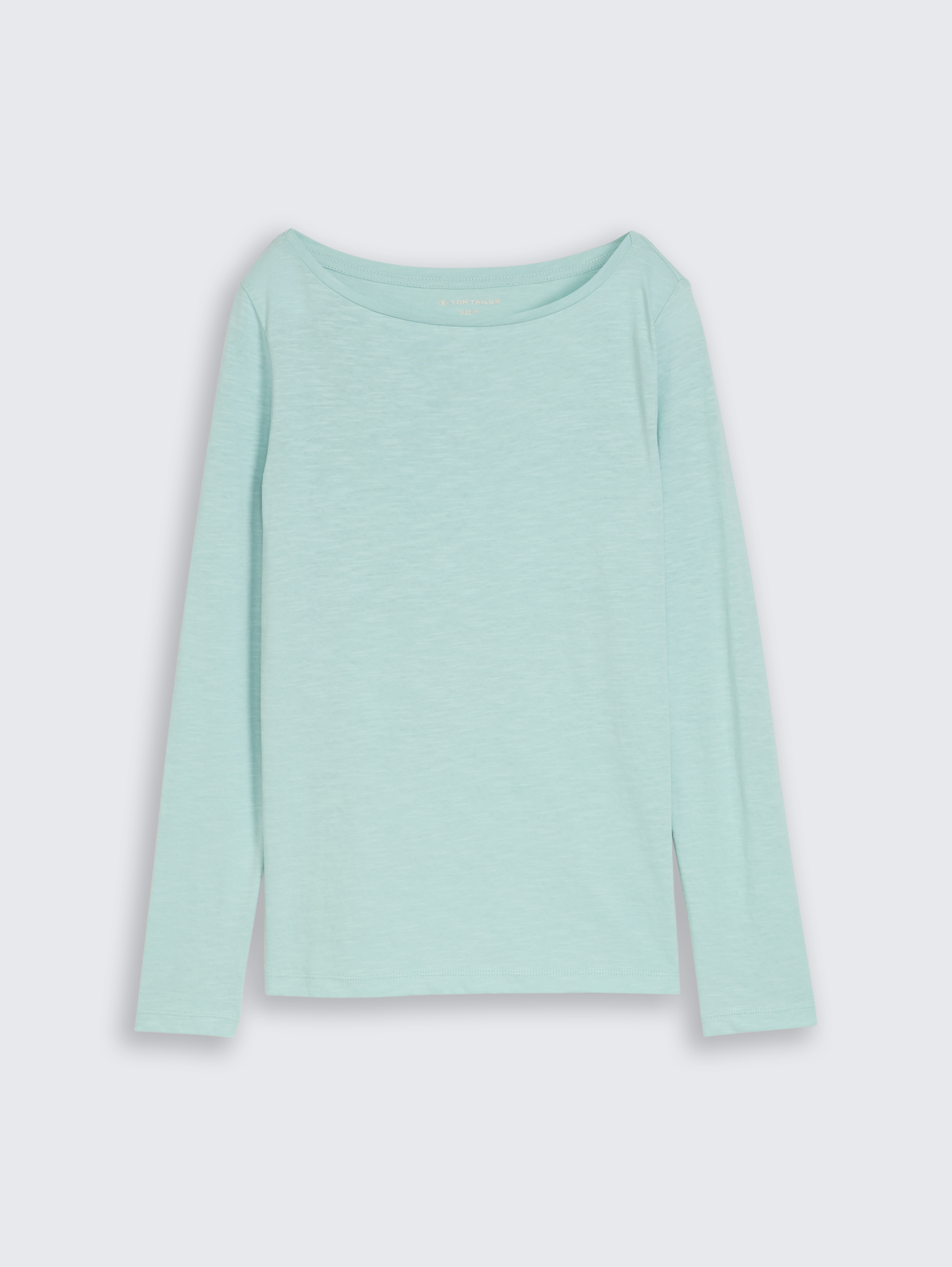 Basic Langarmshirt aus Baumwolle von Women, blue haze