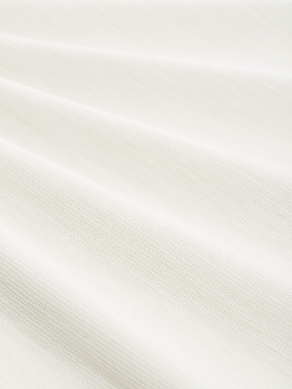 Langarmshirt mit Knopf-Details - Whisper White - Material-Ansicht