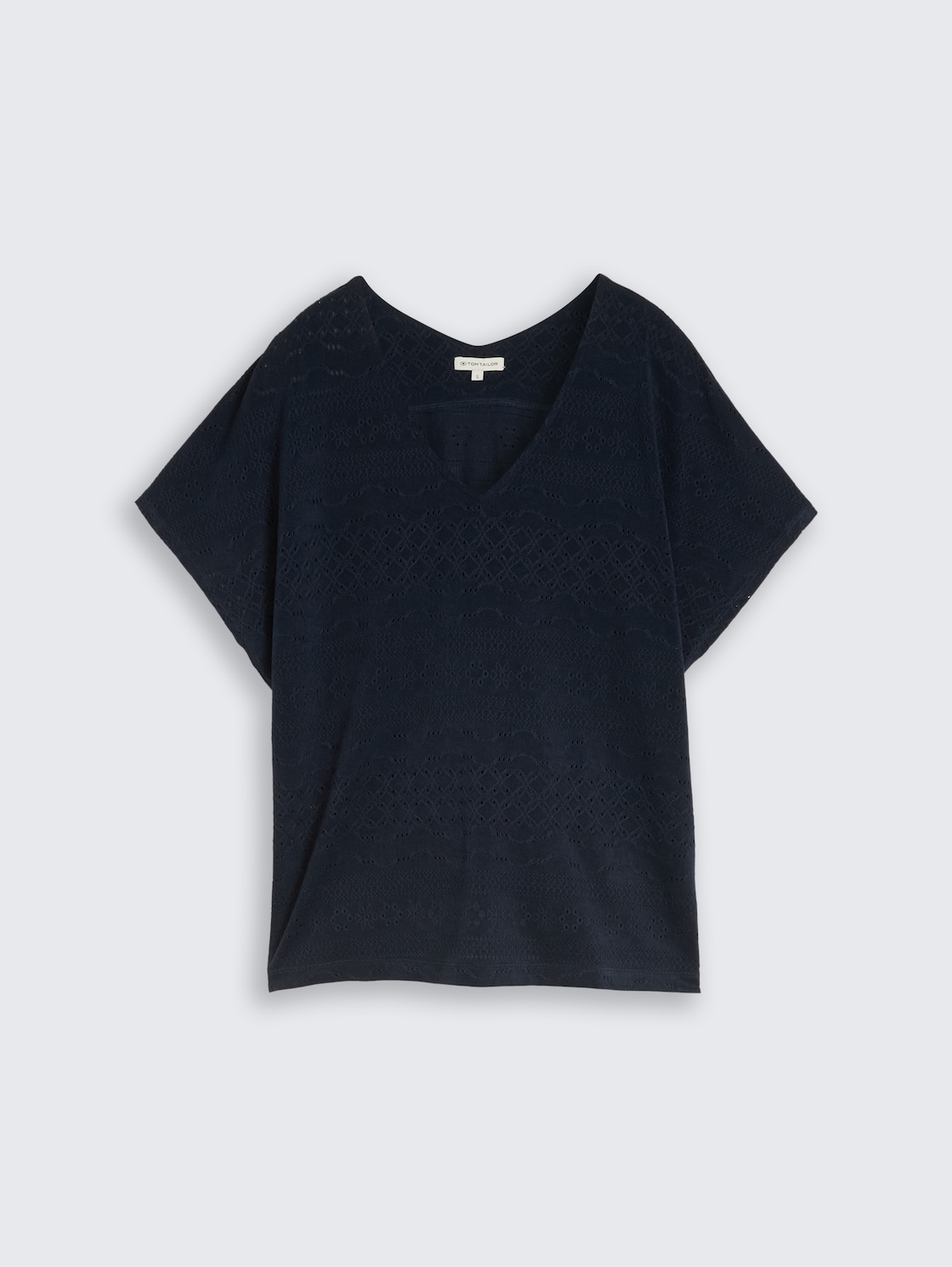 Loose Fit Ajour T-Shirt - sky captain blue - Vorder-Produkt-Ansicht