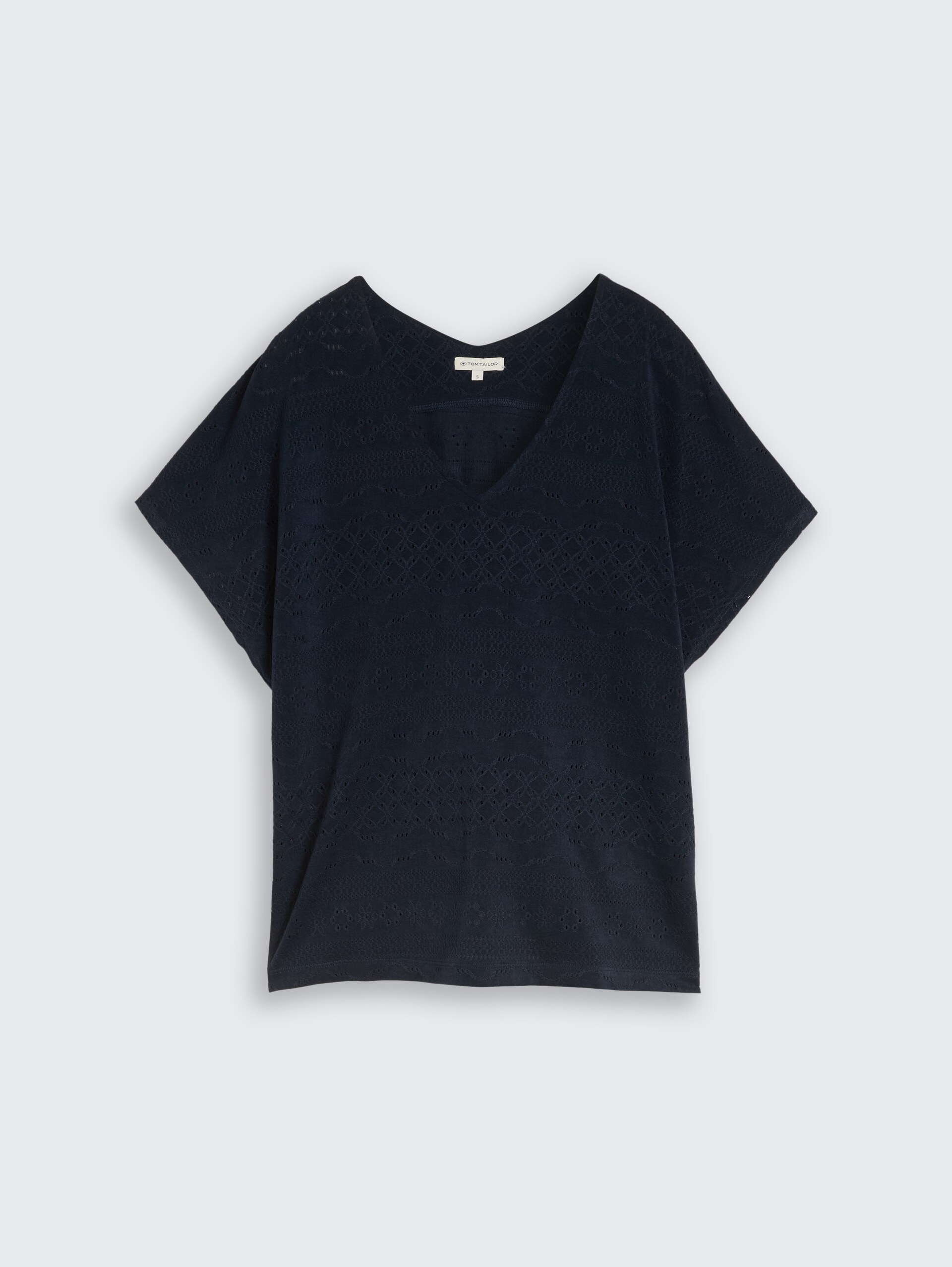 Loose Fit Ajour T-Shirt - sky captain blue - Vorder-Produkt-Ansicht