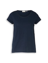 Ausgewählt, T-Shirt aus Baumwolle von Tom Tailor, blau