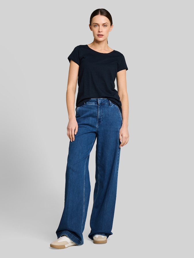 T-shirt van katoen door Women, sky captain blue