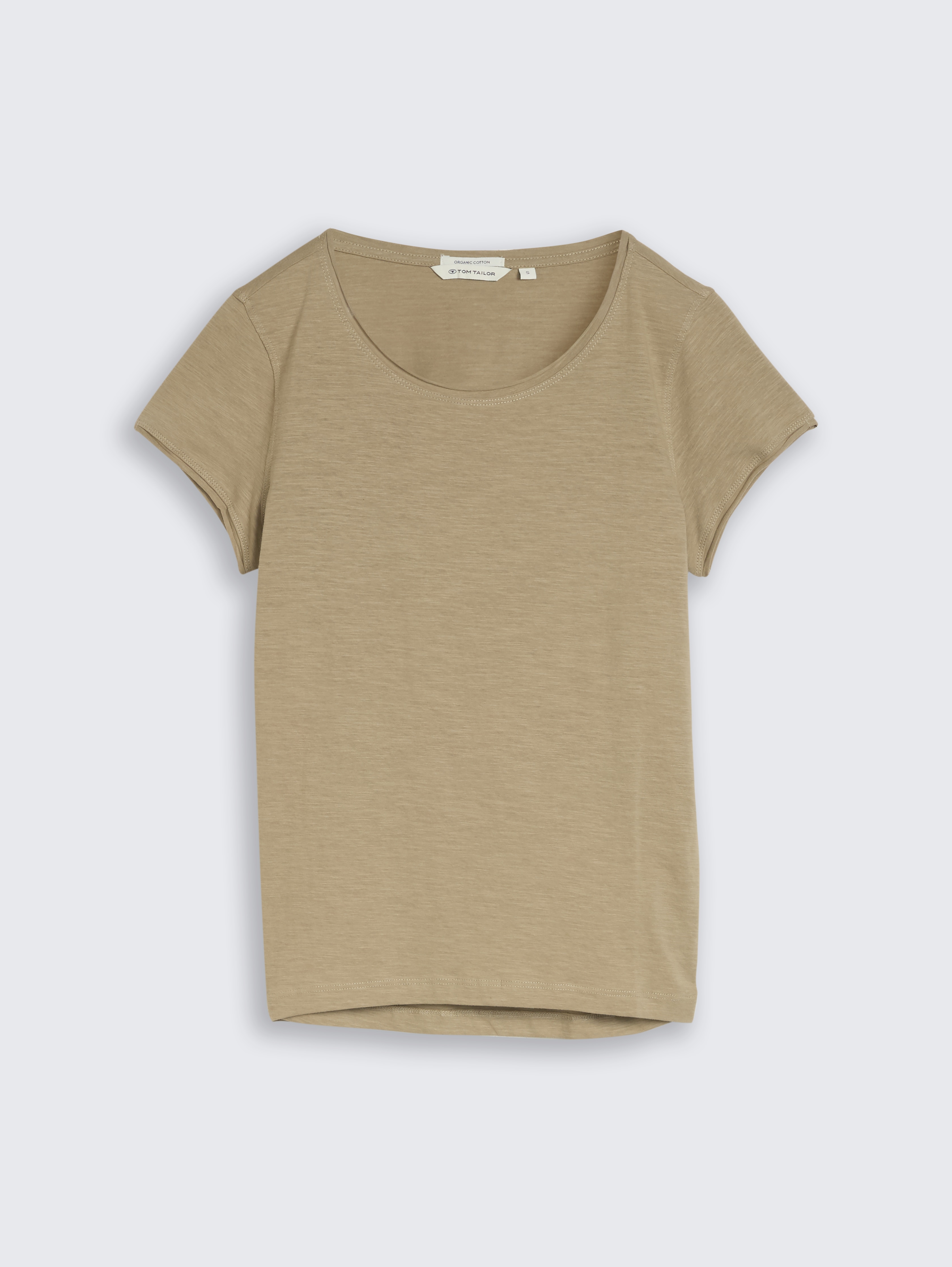 T-shirt van katoen door Women, Silver Olive