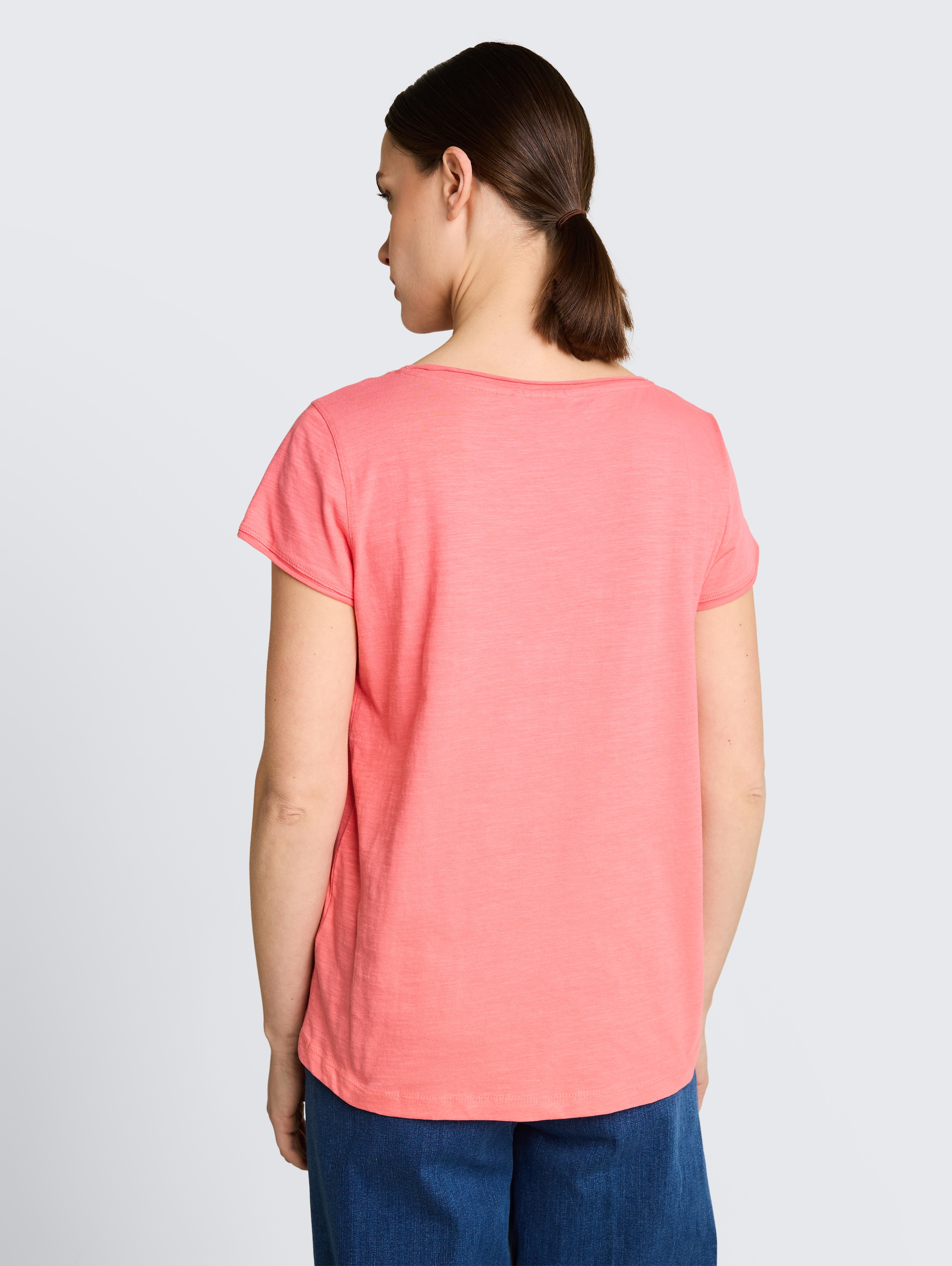 T-Shirt aus Baumwolle - soft_coral_pink - 