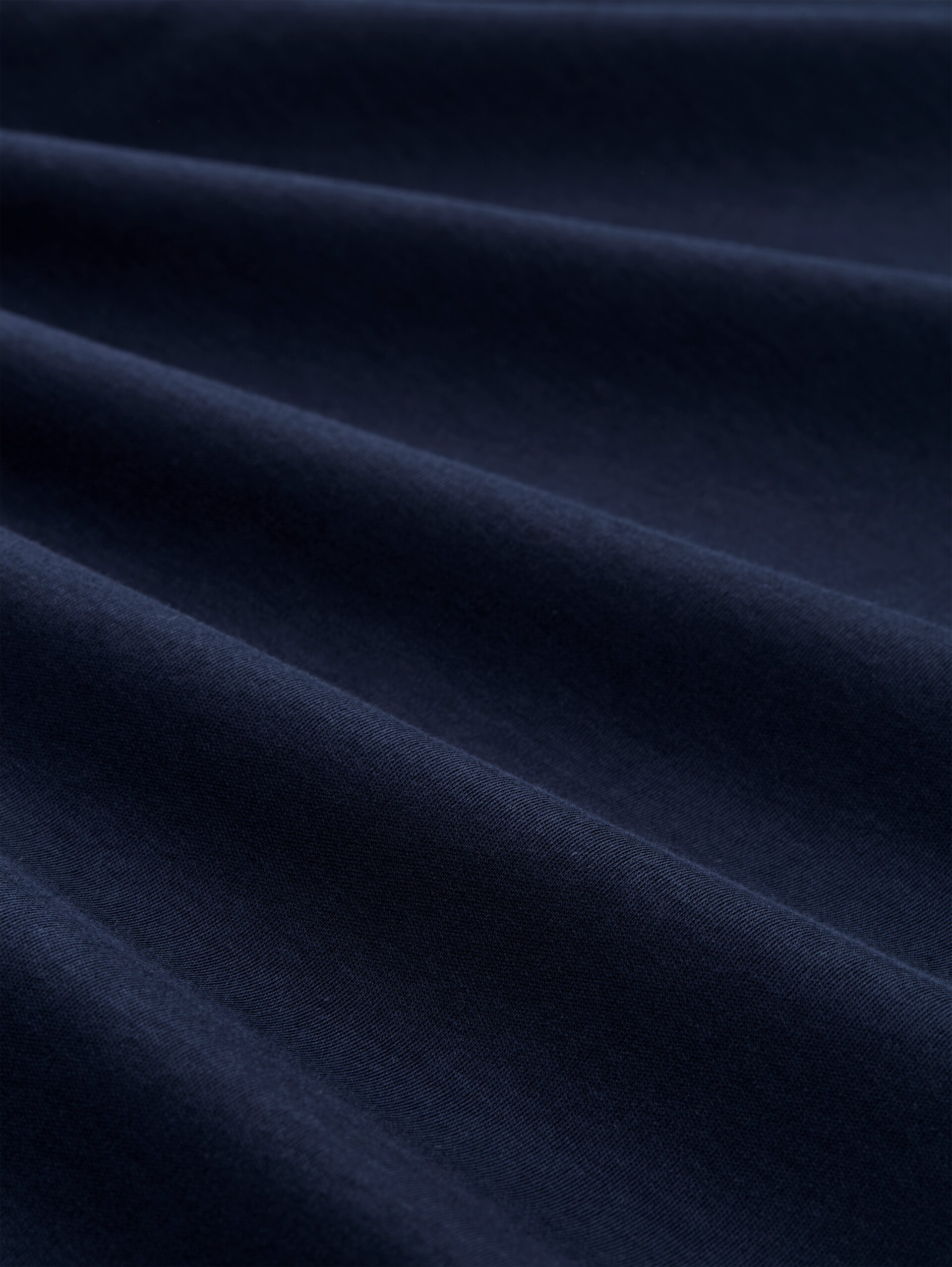 Basic cotton T-shirt - Real Navy Blue - Material view