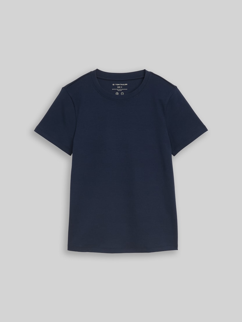T-shirt basique en coton par Women, Real Navy Blue