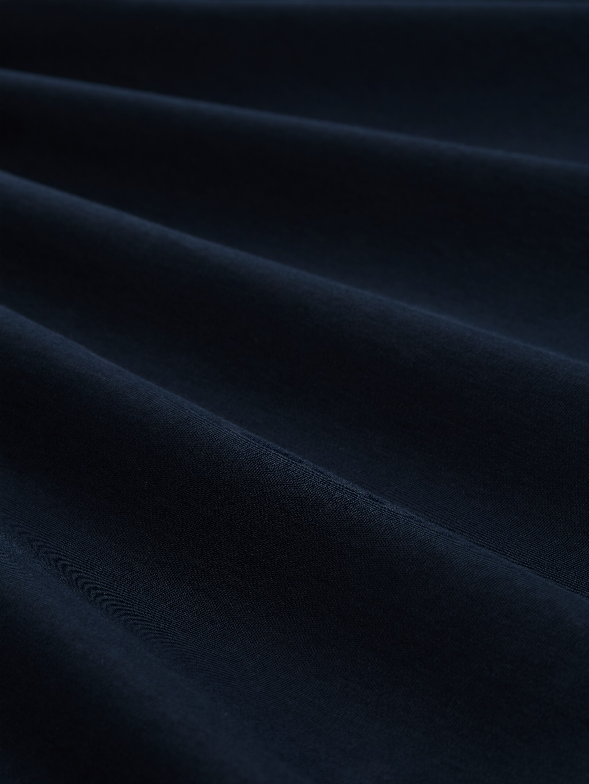 Basic cotton T-shirt - sky captain blue - Material view