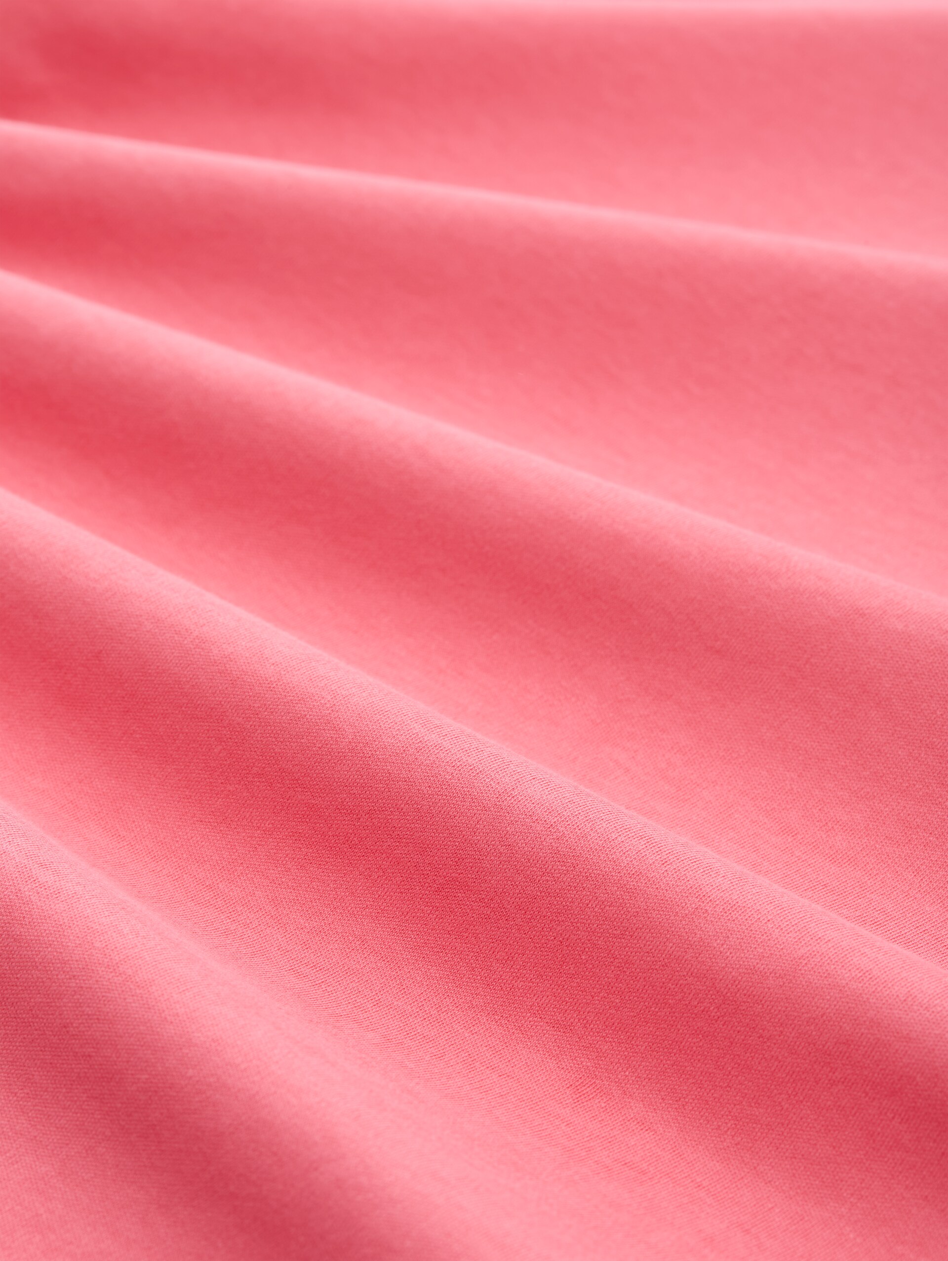 Basic cotton T-shirt - soft coral pink - Material view