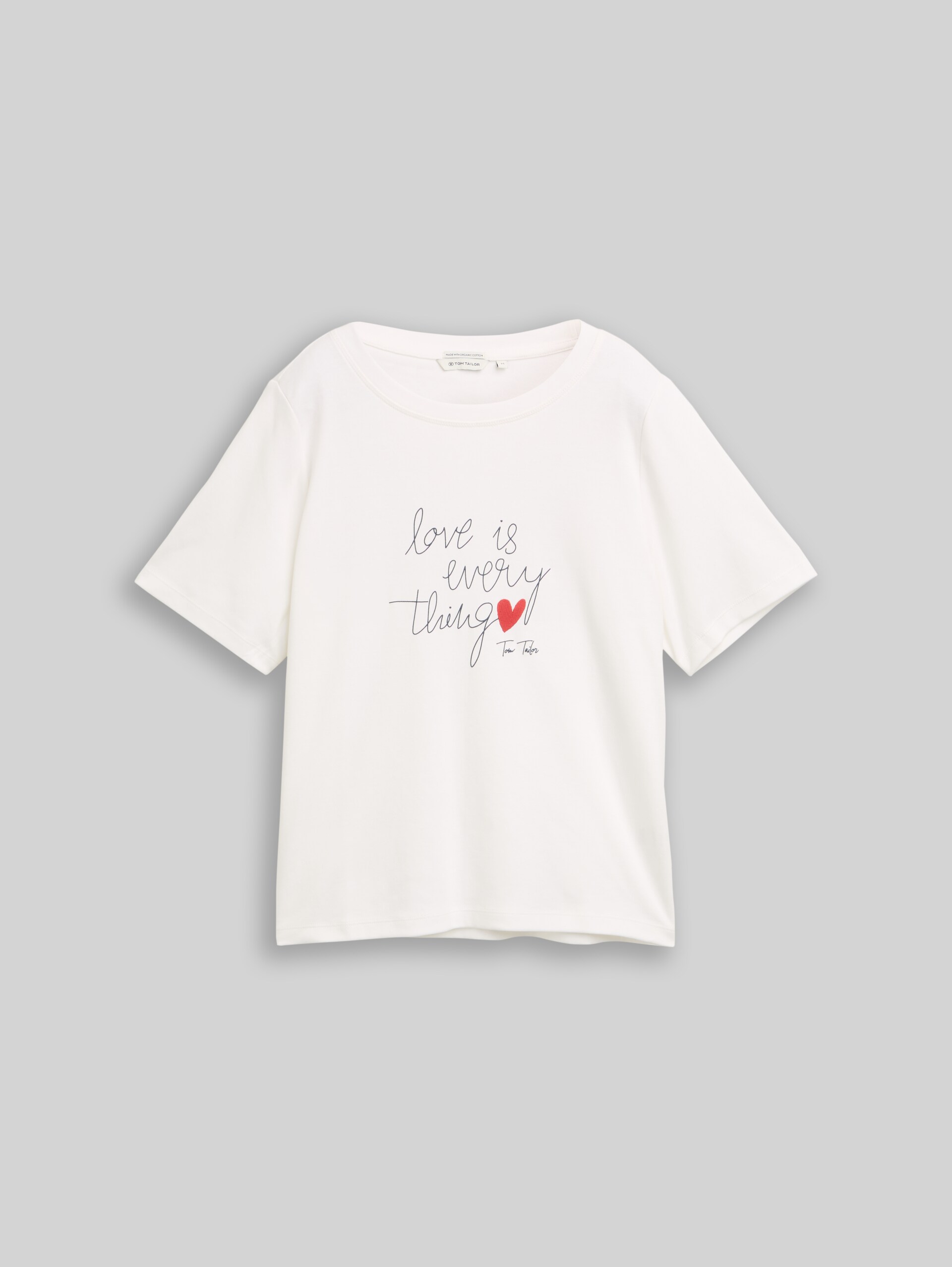 T-Shirt aus Baumwolle - Whisper White - Vorder-Produkt-Ansicht
