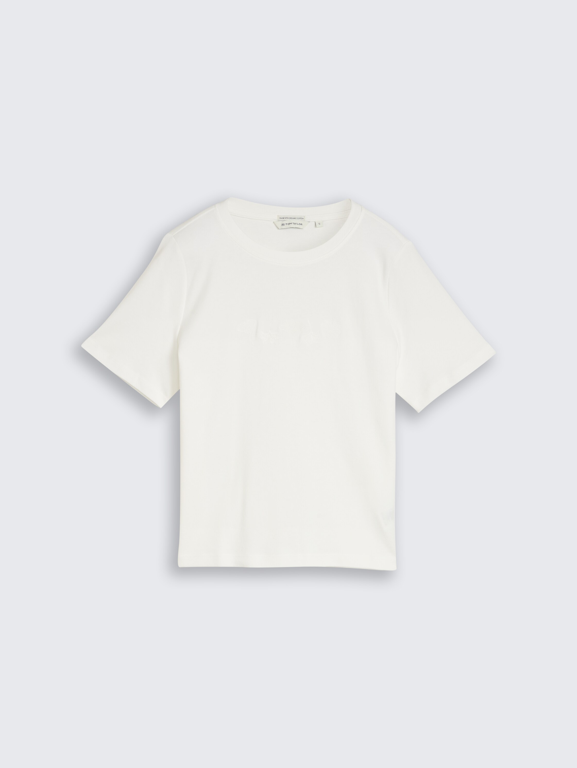 T-Shirt aus Baumwolle - off white 3 - Vorder-Produkt-Ansicht
