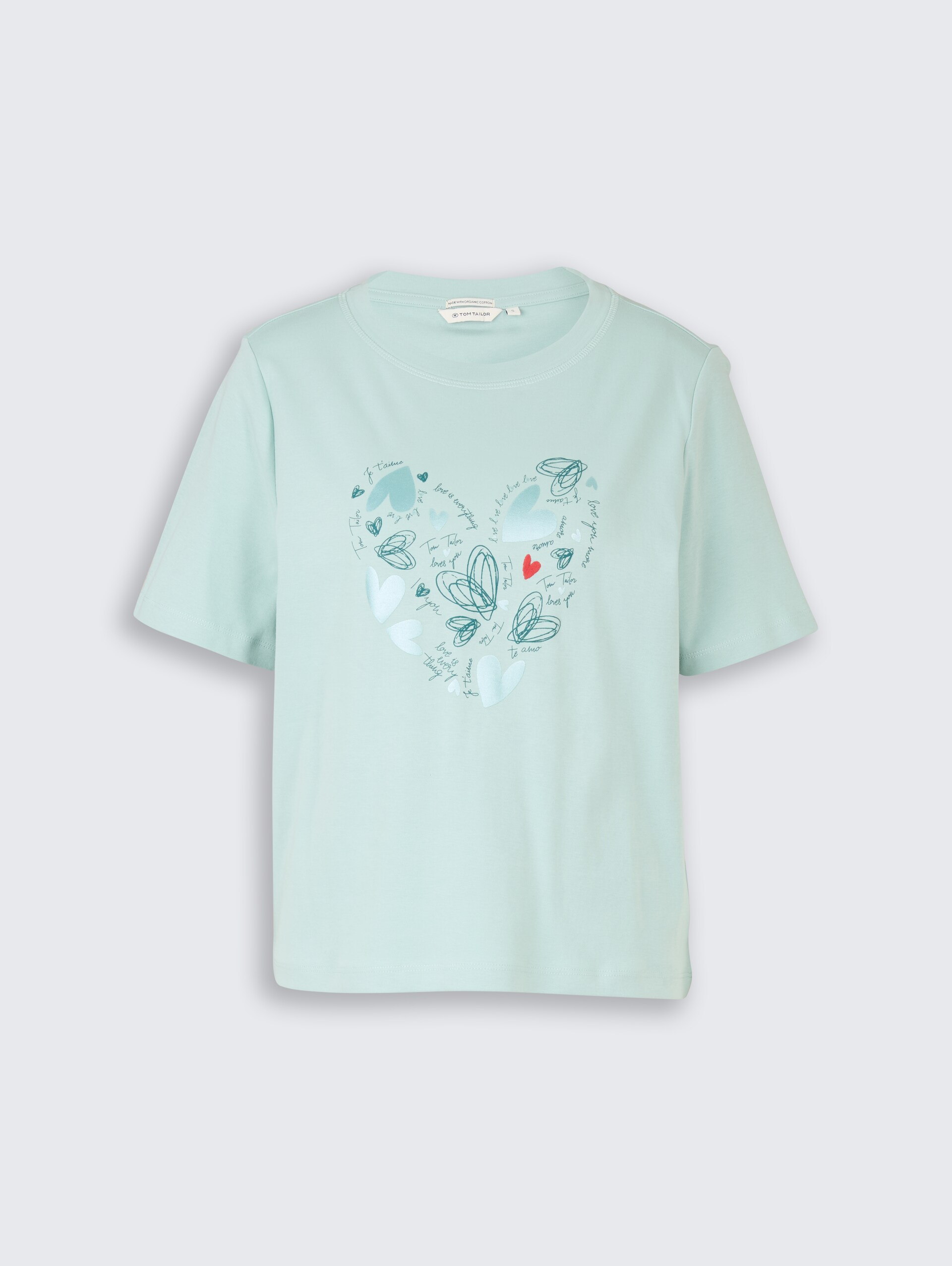 T-Shirt aus Baumwolle - blue haze - Vorder-Produkt-Ansicht