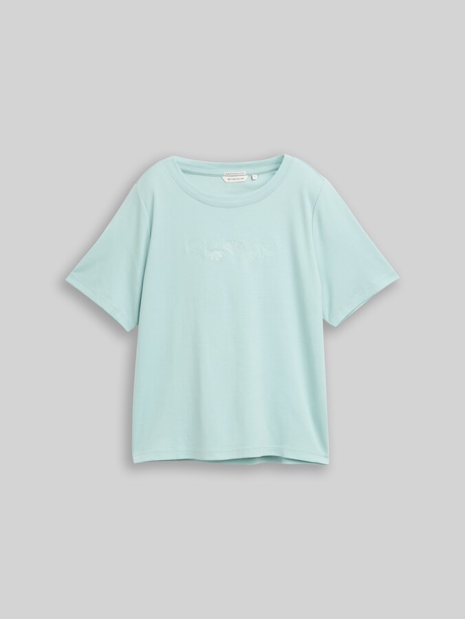 T-shirt en coton par Women, light blue green