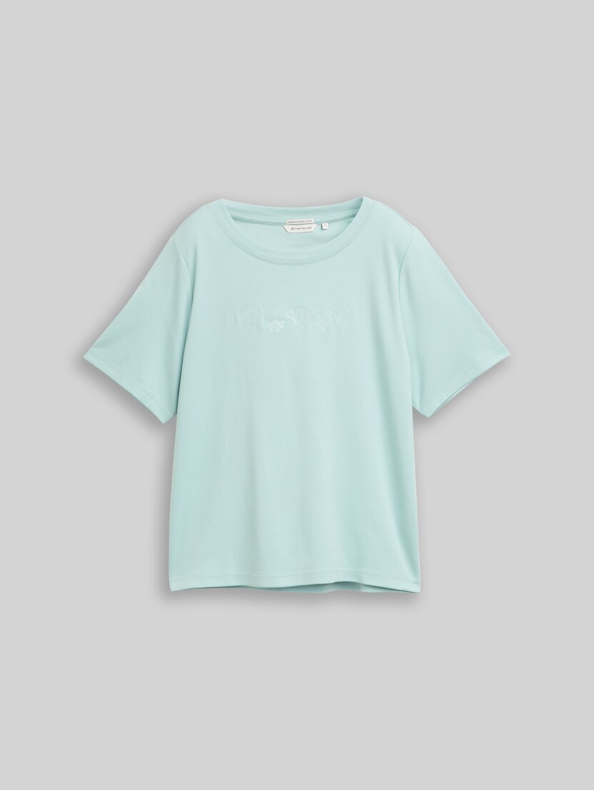 T-Shirt aus Baumwolle von Women, light blue green