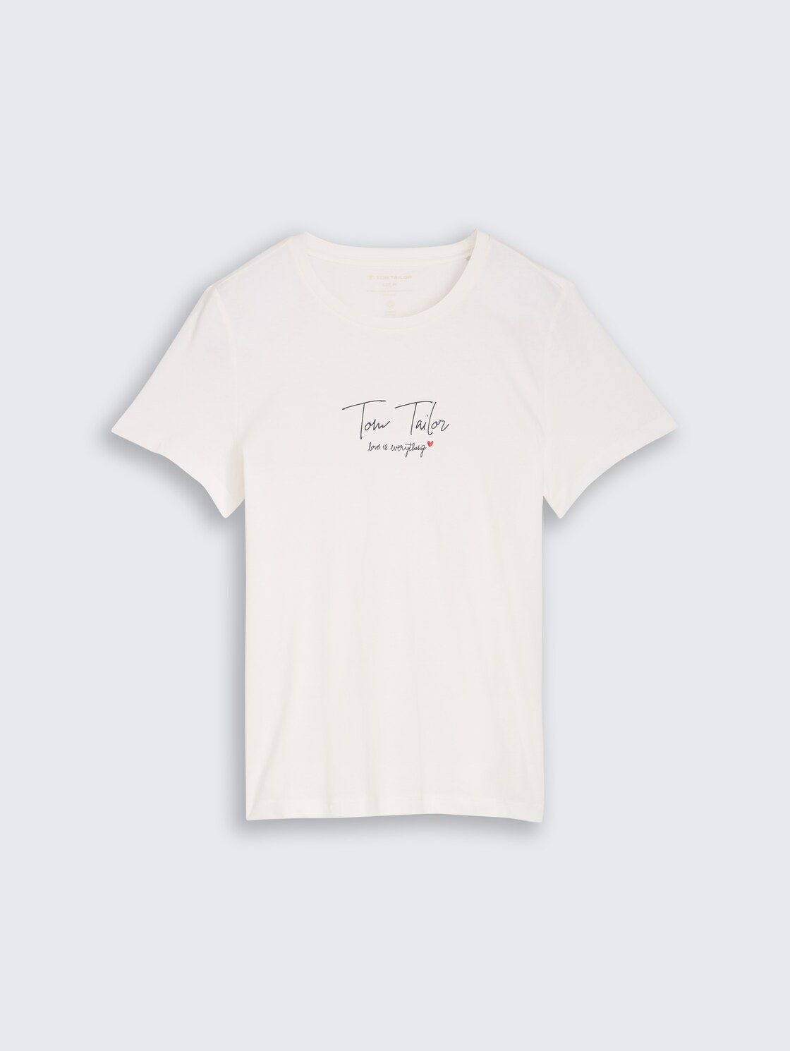 T-Shirt mit Logo-Print - Whisper White - Vorder-Produkt-Ansicht