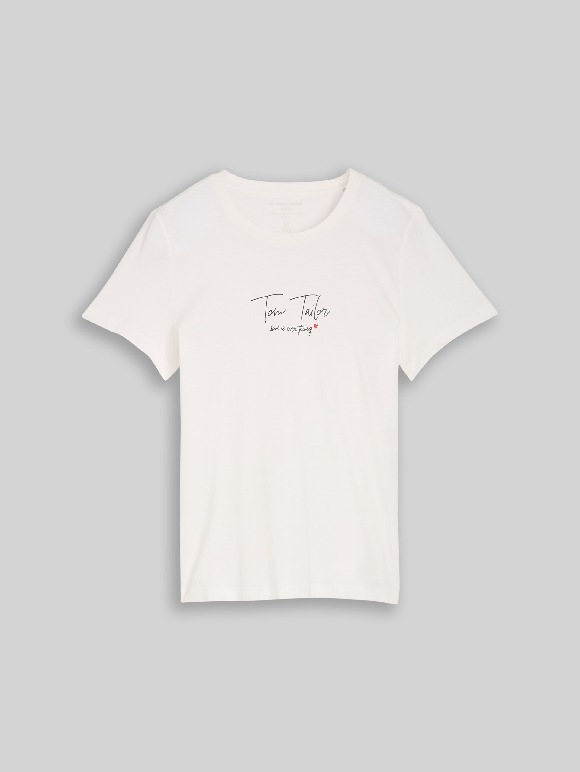 T-shirt with logo print - Whisper White - Front product view