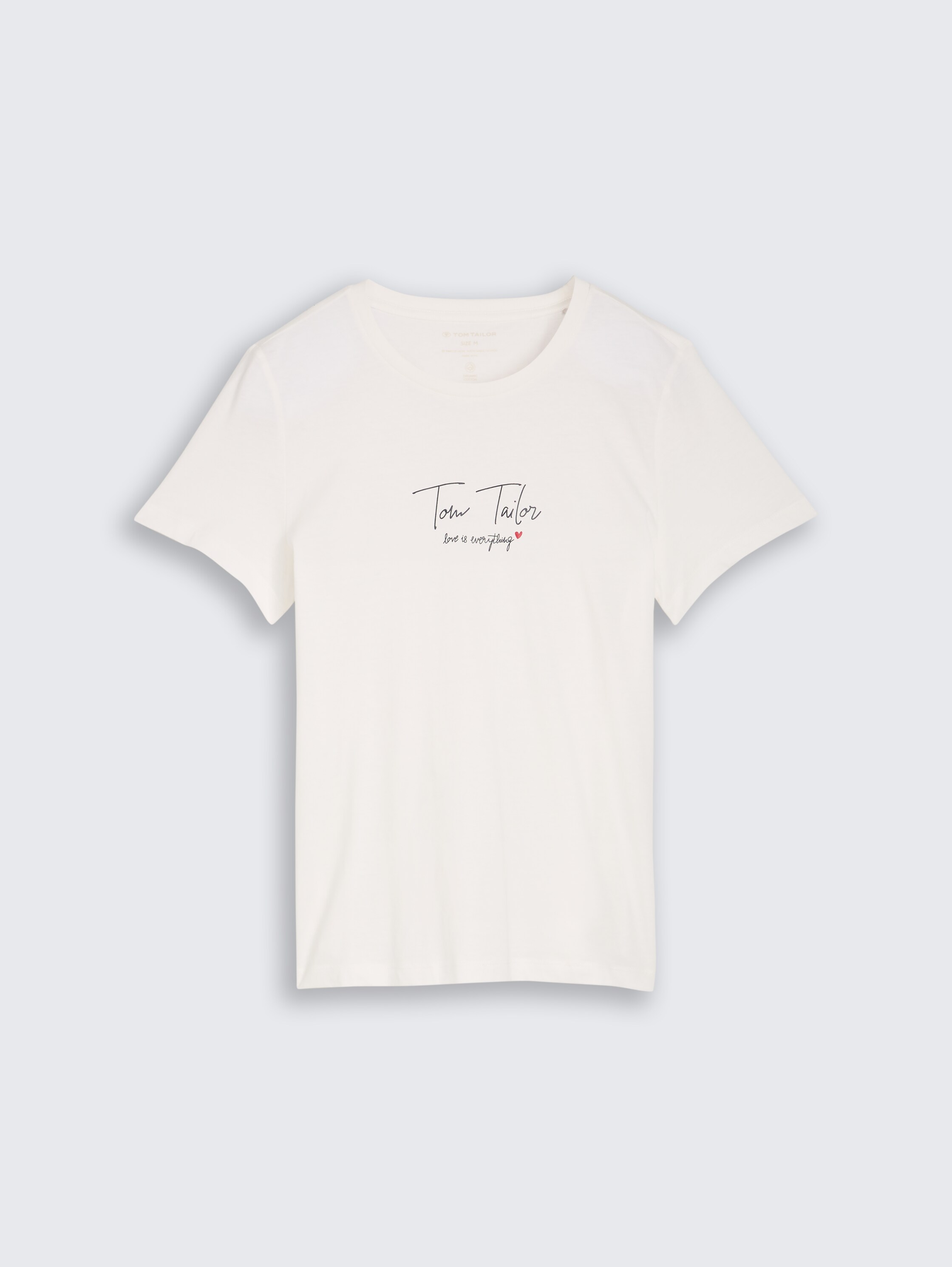 T-Shirt mit Logo-Print - Whisper White - Vorder-Produkt-Ansicht