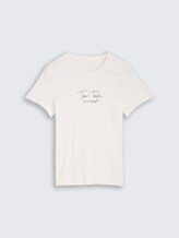 T-shirt avec logo imprimé - Whisper White - Vue de face du produit