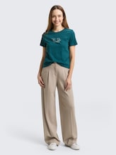 T-shirt avec logo imprimé - Deep Meadow Green - Vue de face du modèle