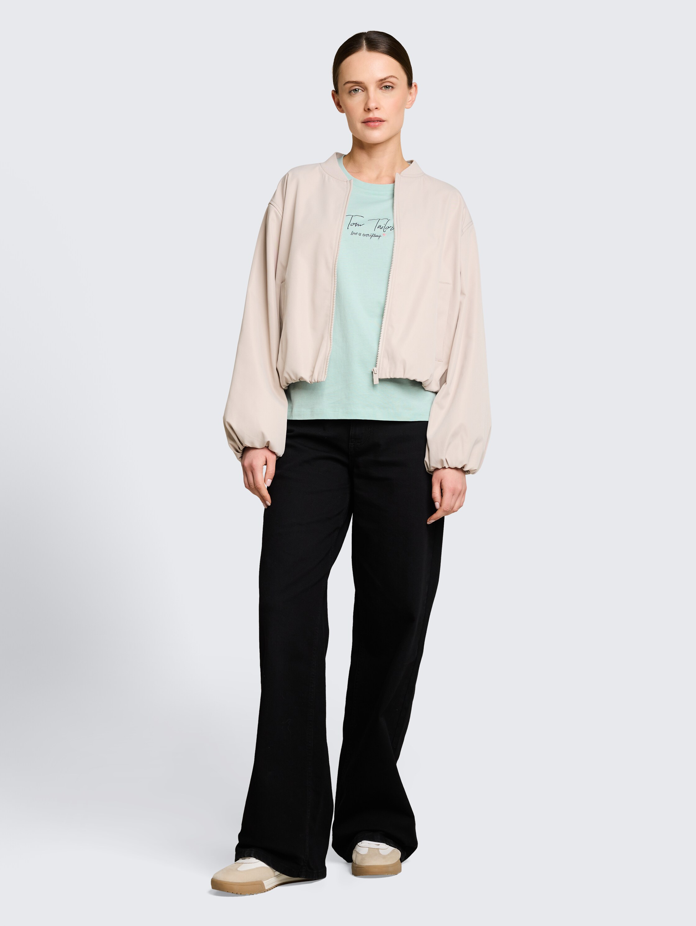 T-shirt met logoprint - blue_haze - 