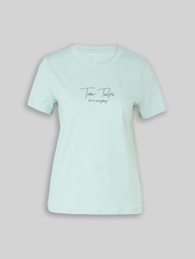 T-shirt with logo print by Women, blue haze