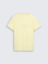 T-shirt avec logo imprimé - soft lemon - Vue de face du produit