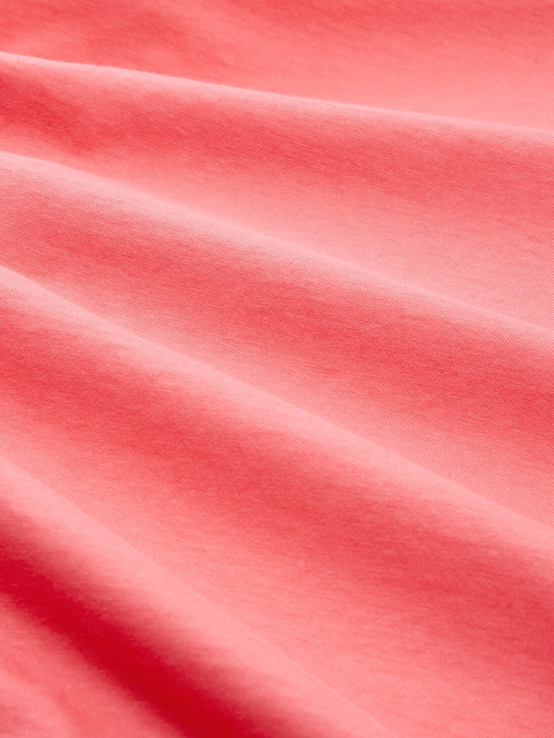 T-Shirt mit Logo-Print - soft coral pink - Material-Ansicht