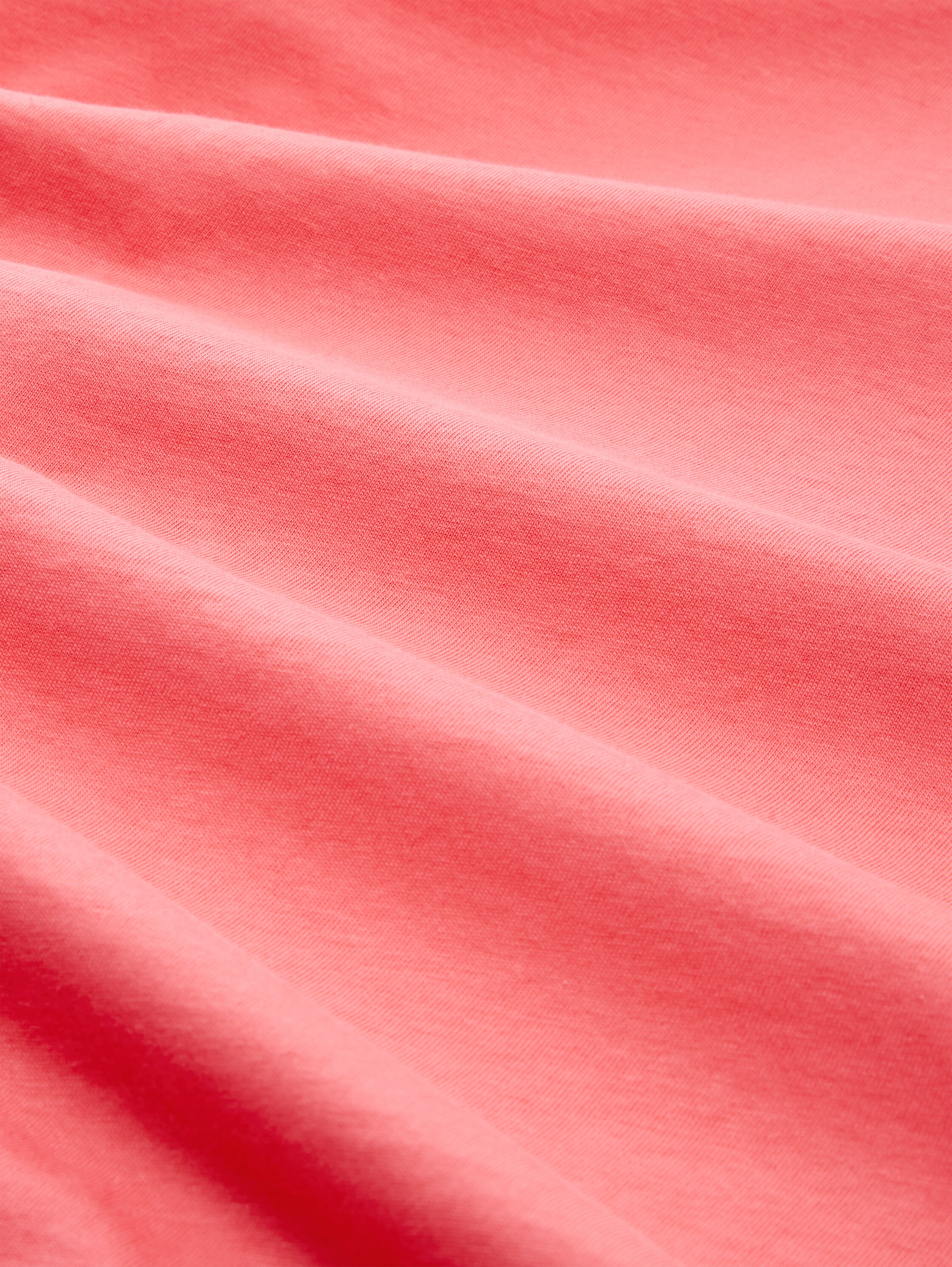 T-Shirt mit Logo-Print - soft coral pink - Material-Ansicht