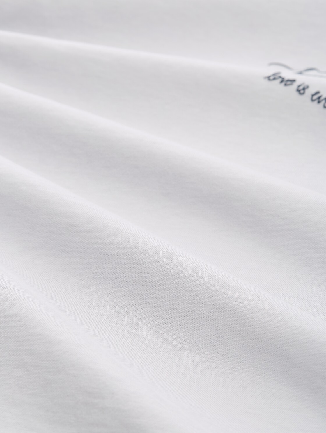 T-Shirt mit Logo-Print - soft dusty blue - Material-Ansicht