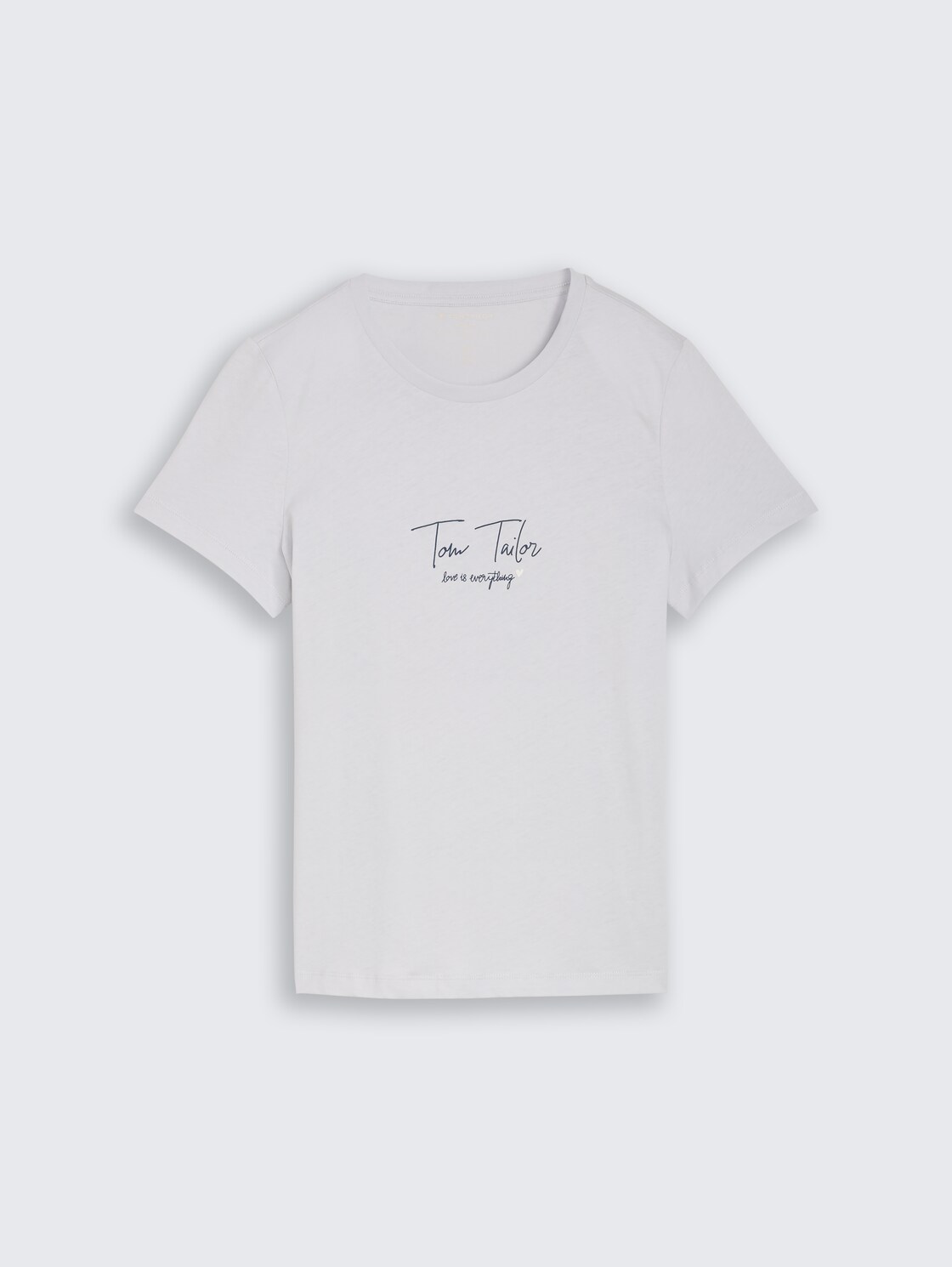 T-Shirt mit Logo-Print - soft dusty blue - Vorder-Produkt-Ansicht