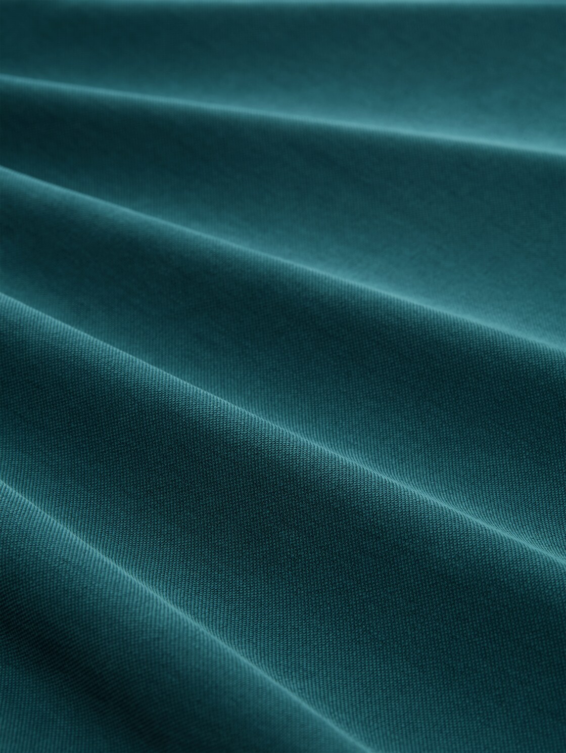 Langarmshirt mit Raffungen - Deep Meadow Green - Material-Ansicht