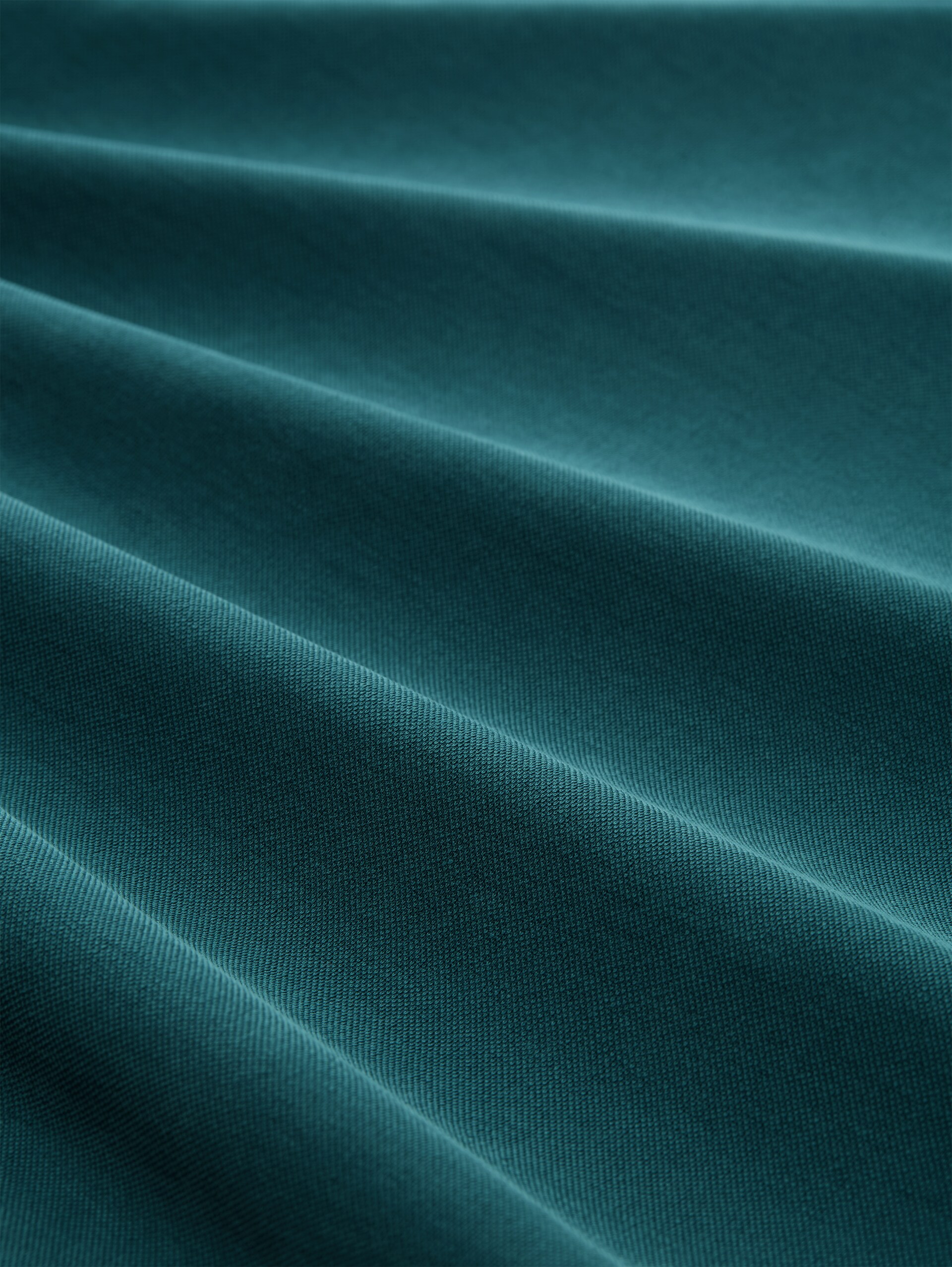 Langarmshirt mit Raffungen - Deep Meadow Green - Material-Ansicht