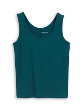 Ausgewählt, Slim Fit Top mit Rundhalsausschnitt von Tom Tailor, grün