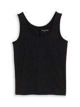 Nicht ausgewählt, Slim Fit Top mit Rundhalsausschnitt von , schwarz