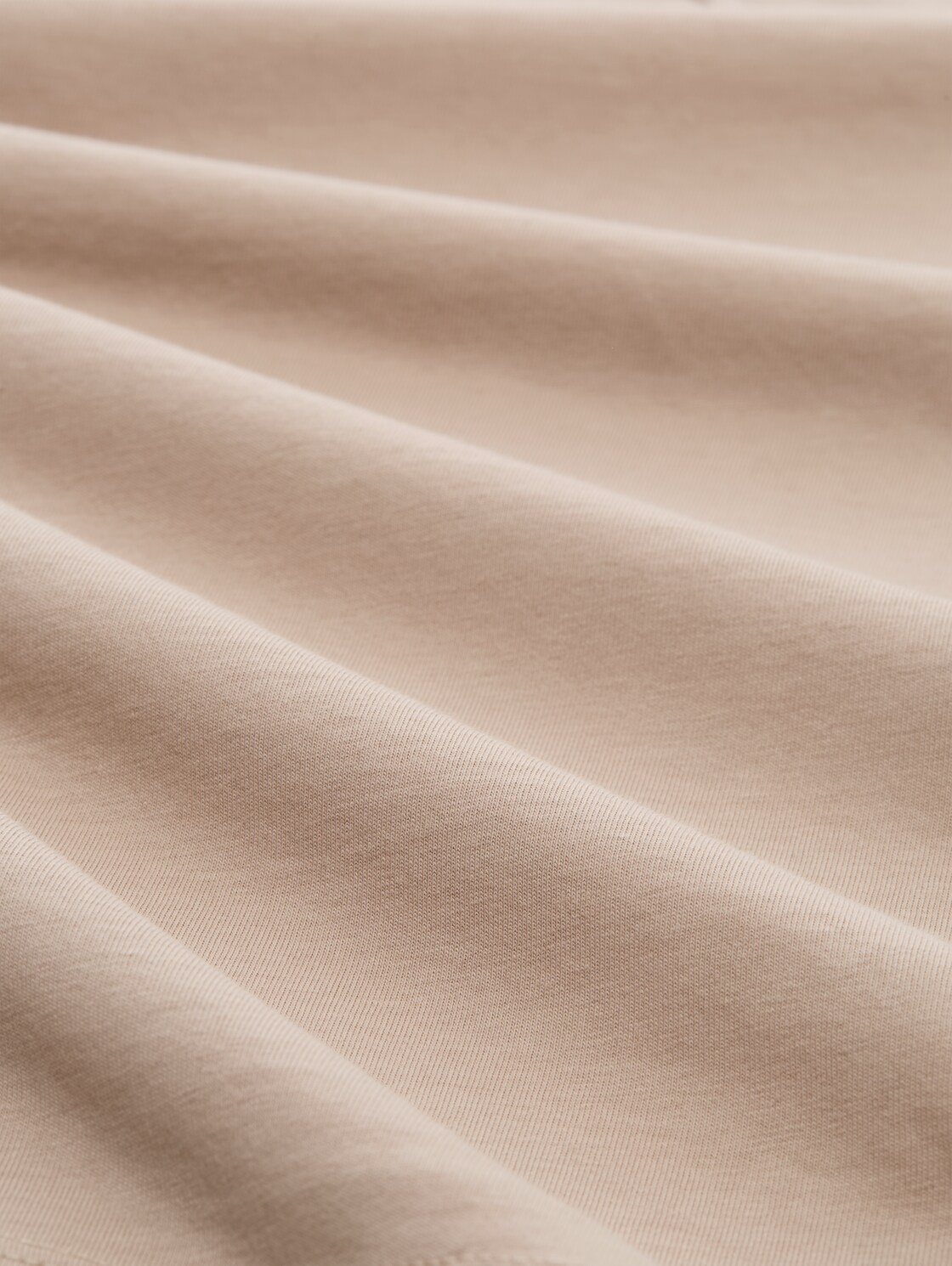 Slim Fit Top mit Rundhalsausschnitt - soft taupe grey - Material-Ansicht