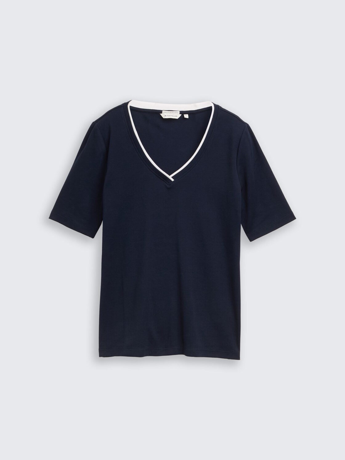 Slim Fit T-Shirt mit V-Ausschnitt - sky captain blue - Vorder-Produkt-Ansicht