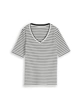 Nicht ausgewählt, Slim Fit T-Shirt mit V-Ausschnitt von , weiß