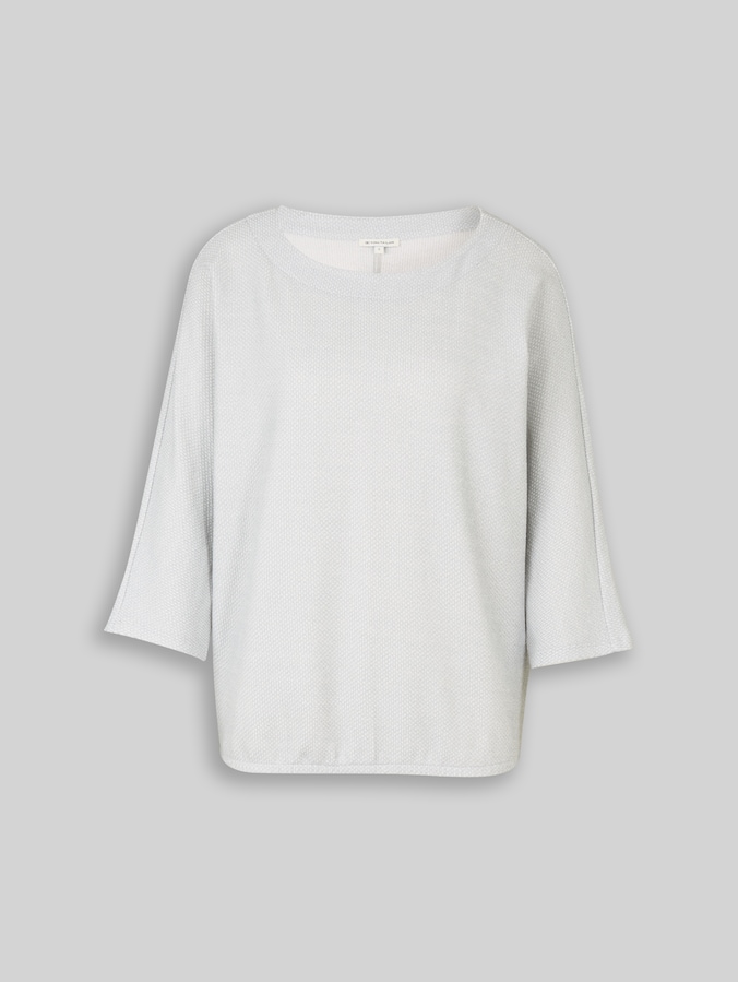 Langarmshirt mit Fledermausärmeln von Women, soft dusty blue melange