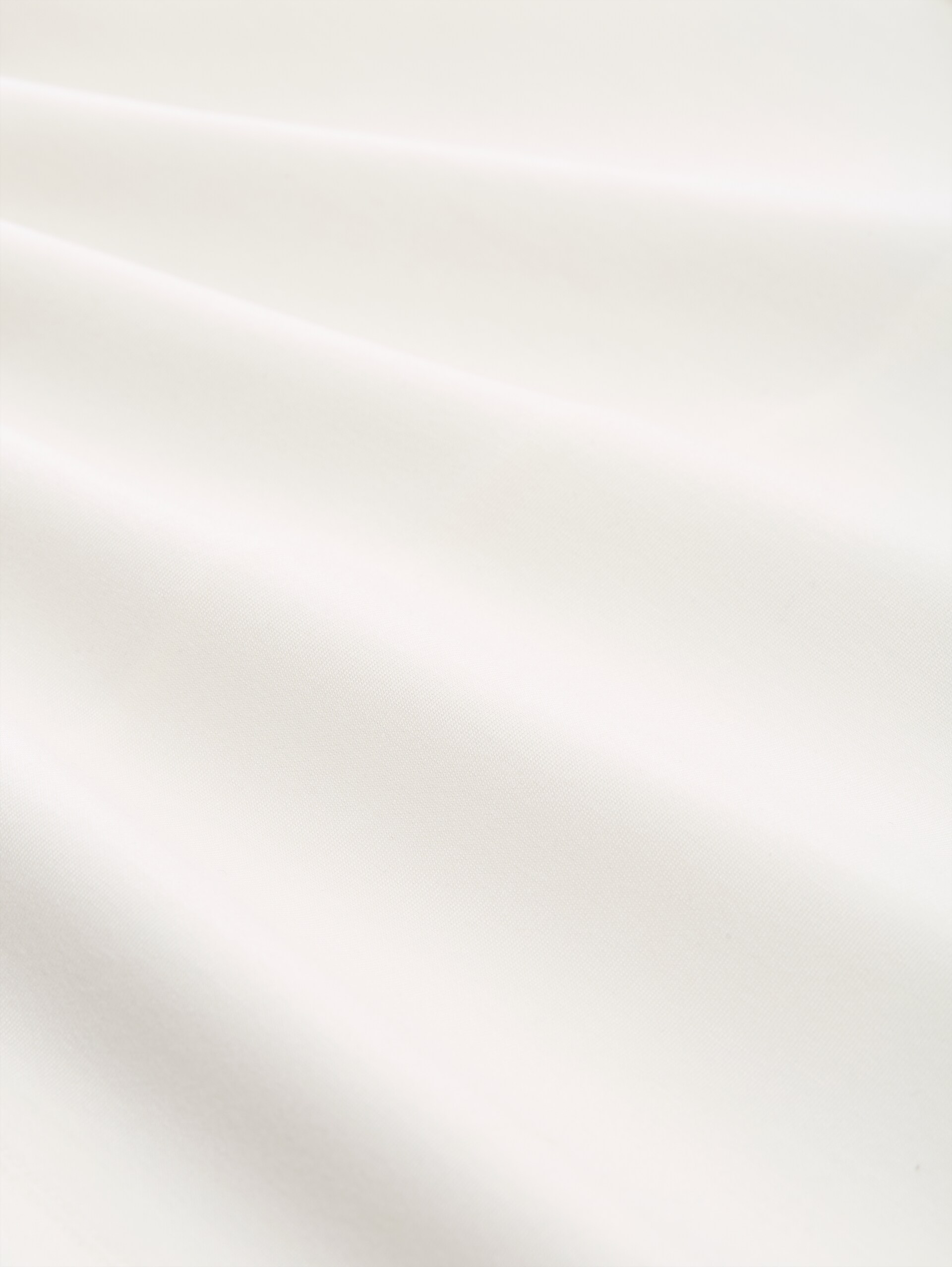 Loose fit scuba long-sleeved shirt with polo collar - Whisper White - Material view