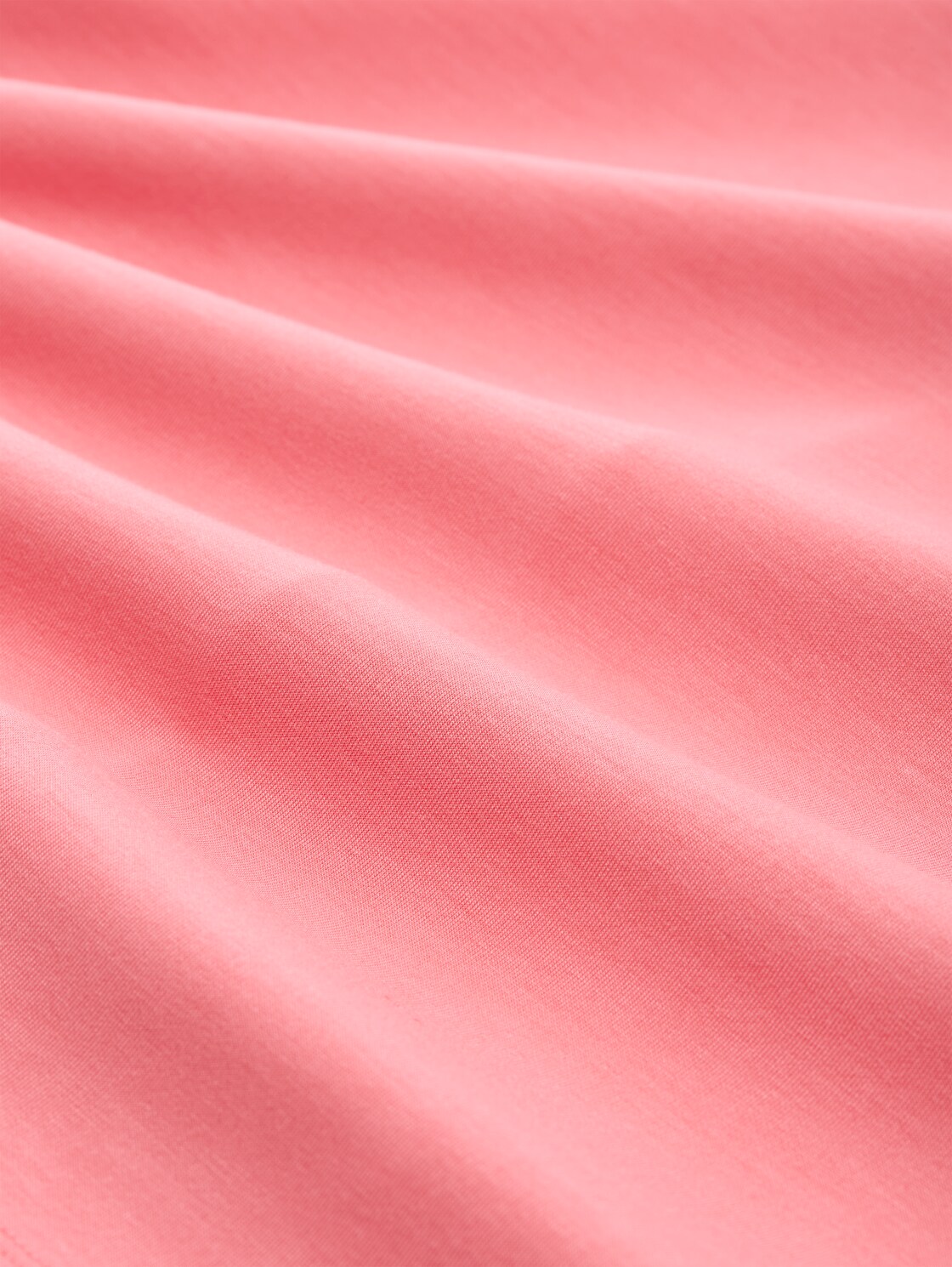 Loose Fit Scuba Langarmshirt mit Polokragen - soft coral pink - Material-Ansicht