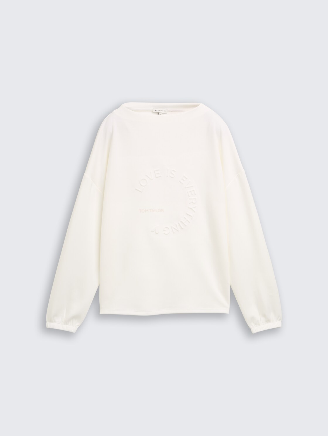 Scuba Langarmshirt mit 3D-Print - Whisper White - Vorder-Produkt-Ansicht